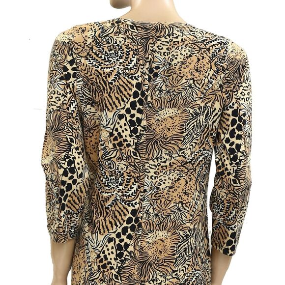 Lilly Pulitzer Tessa Tunic Mini Dress Animal Printed V Neck Cotton M NEW 279529 - Picture 8 of 9